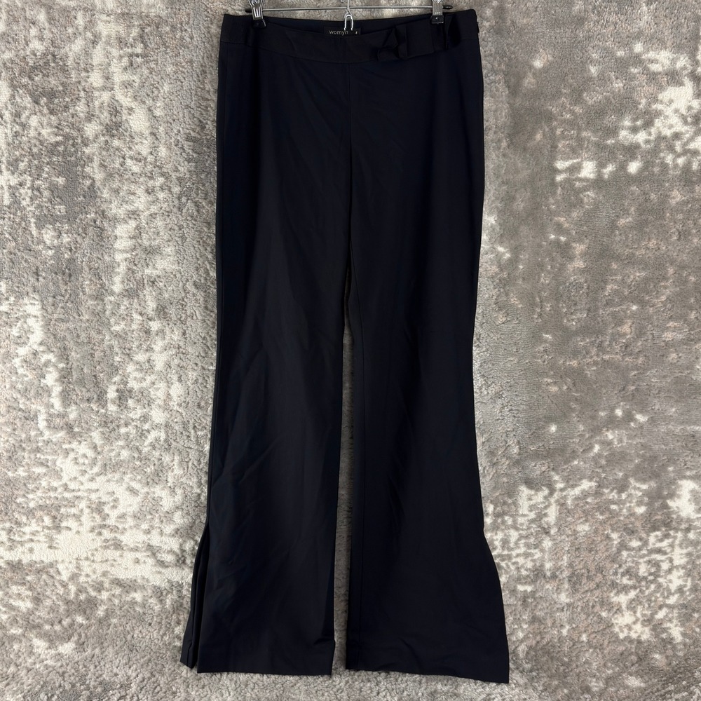 Womyn Size 4 Wide Leg Dress Career Work Slacks Pants Black Women